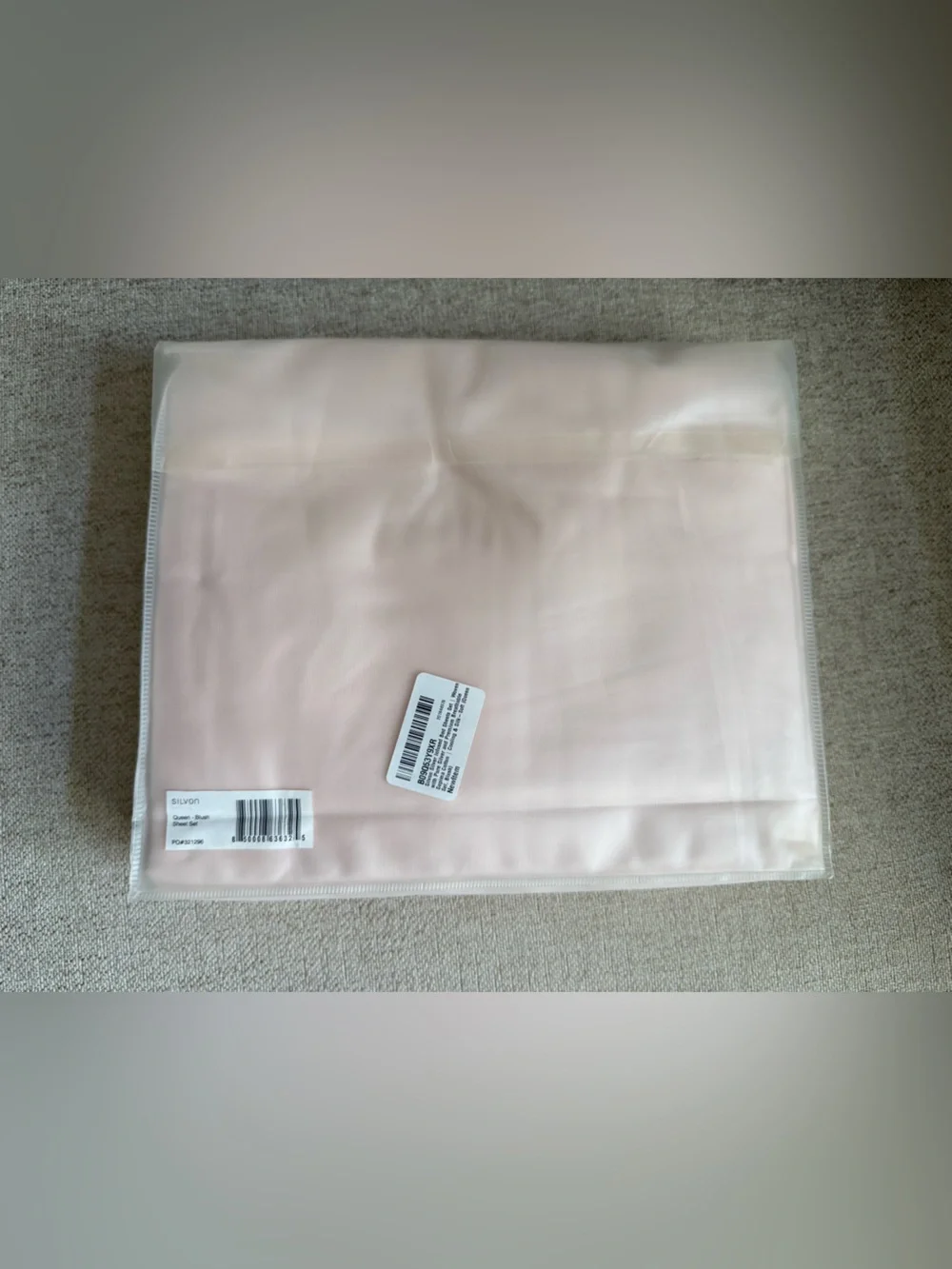 NWT Silvon Silver Infused Premium Queen Sheet Set - Blush Pink Queen Bed